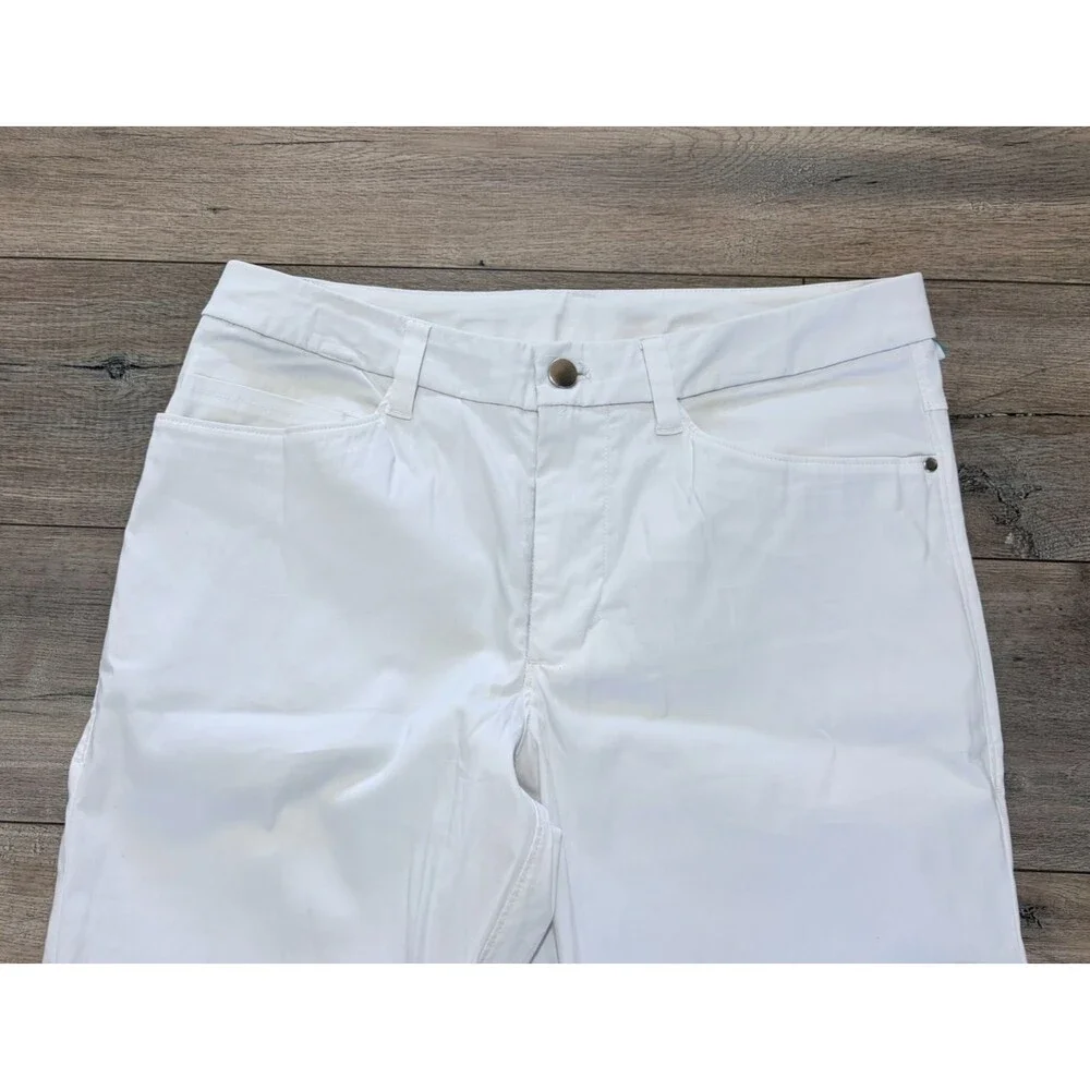 Lululemon ABC Mens 30X33 Taper Warpstreme Golf Casual Stretch Pants White